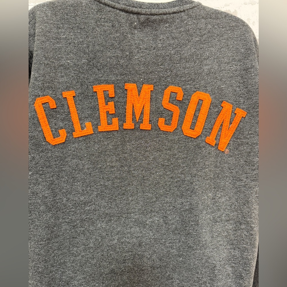 Tailgate Clothing Company Clemson Retro Varsity Jacket Dark Gray Size L NWT RARE - Picture 3 of 9
